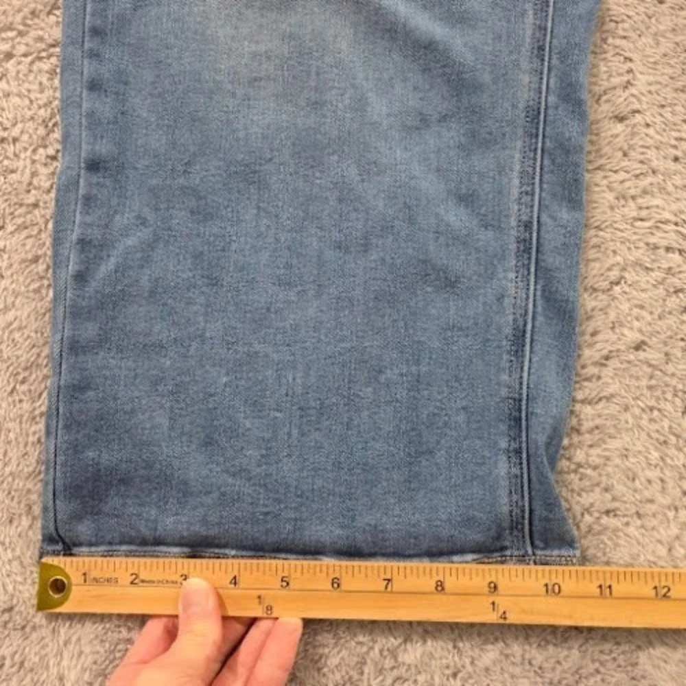 Old Navy High Rise Wow Wide Leg‎ Jeans Cropped Women's 18P Blue Denim Stretch